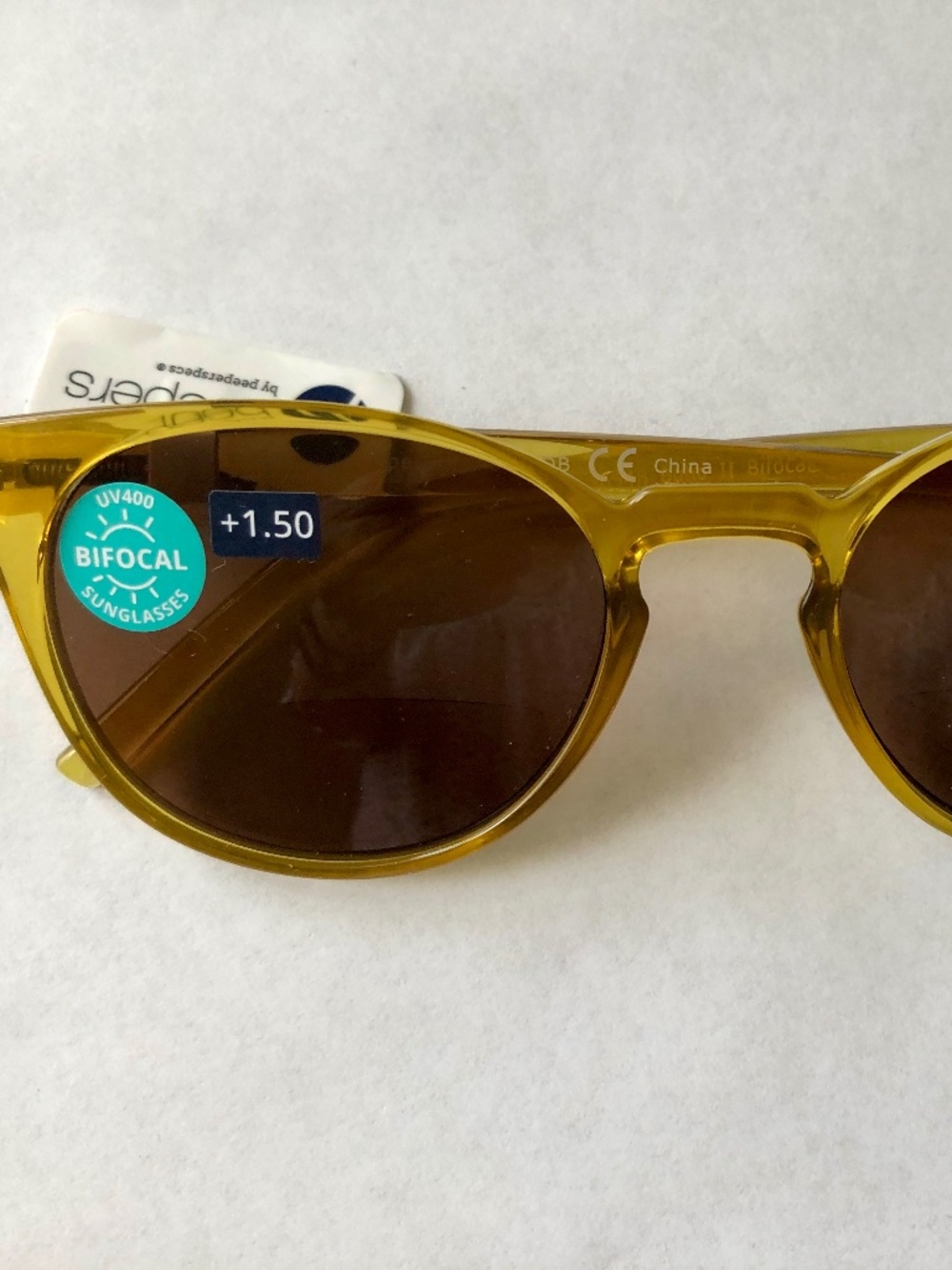 New Boho Amber Peepers Sun BIFOCAL Readers‎ +1.50